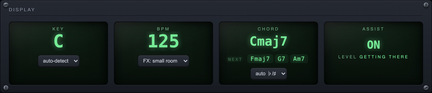 The Display panel of the Rise Keys dashboard